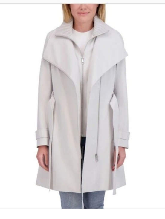 Halston Heritage Jackets & Blazers - Nwt Halston Chic Women's Gray Trench Coat Size XXL